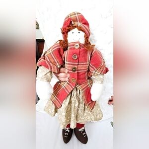 ventage, handmade doll